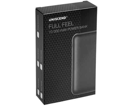 Внешний аккумулятор Uniscend Full Feel 10000 мАч, черный, Цвет: черный, Размер: 8, изображение 8