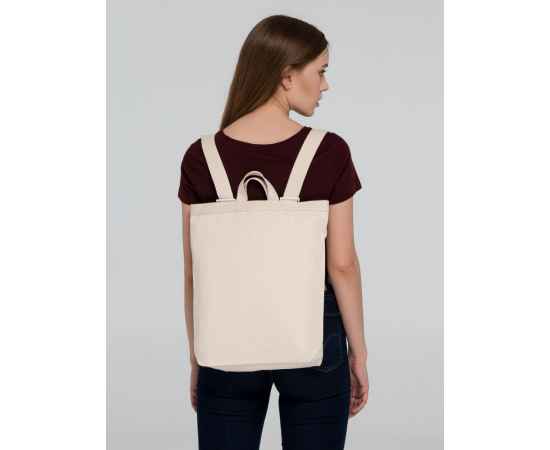 Рюкзак холщовый Discovery Bag, неокрашенный, Цвет: неокрашенный, Размер: 26x37x9 см, изображение 7