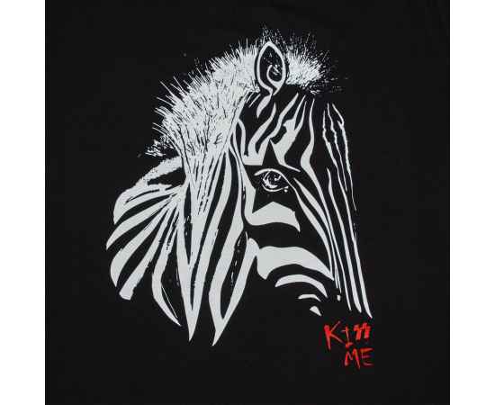 Толстовка женская «Арт-рокстар. Kiss Me», черная, размер S, Цвет: черный, Размер: S, изображение 4