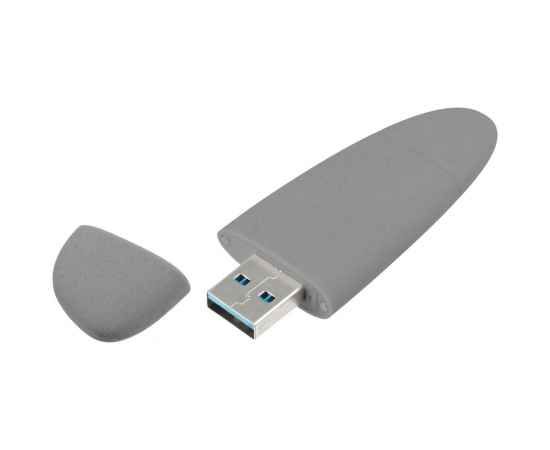 Флешка Pebble Type-C, USB 3.0, серая, 32 Гб, изображение 2