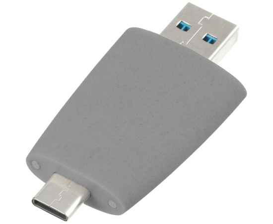 Флешка Pebble Type-C, USB 3.0, серая, 32 Гб, изображение 4