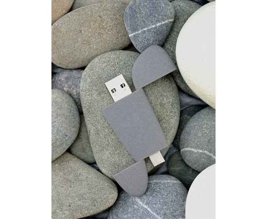 Флешка Pebble Type-C, USB 3.0, серая, 32 Гб, изображение 6