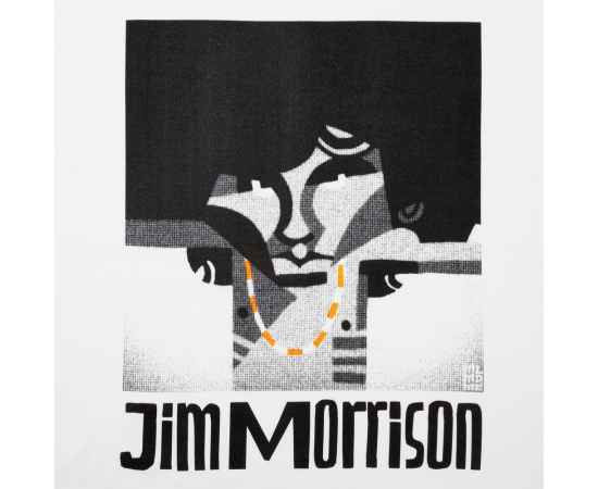 Футболка «Меламед. Jim Morrison», белая, размер XL, Цвет: белый, Размер: XL, изображение 4
