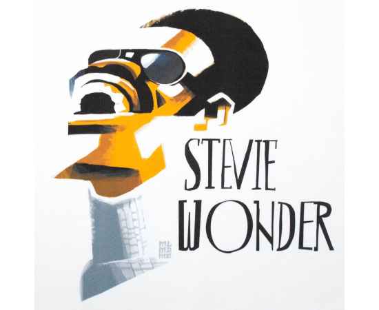 Толстовка «Меламед. Stevie Wonder», белая, размер XS, Цвет: белый, Размер: XS, изображение 4