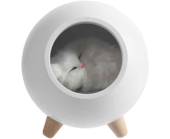 Беспроводная лампа-колонка Right Meow, белая, Цвет: белый, Размер: Диаметр 13 см, изображение 2