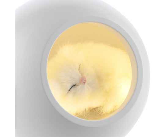 Беспроводная лампа-колонка Right Meow, белая, Цвет: белый, Размер: Диаметр 13 см, изображение 3