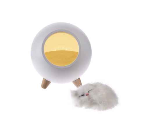 Беспроводная лампа-колонка Right Meow, белая, Цвет: белый, Размер: Диаметр 13 см, изображение 7