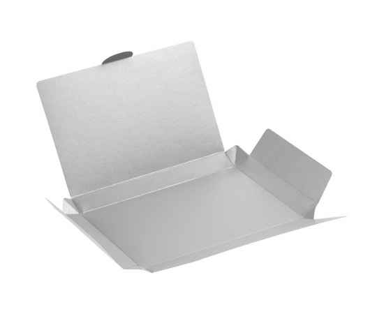 Коробка самосборная Flacky Slim, серебристая, Цвет: серебристый, Размер: 14х21х2, изображение 2
