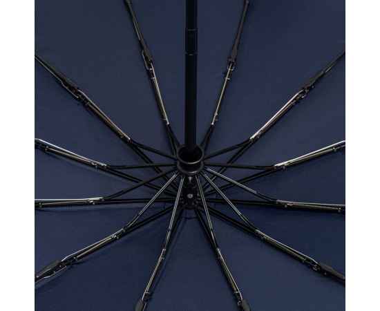 Зонт складной Fiber Magic Major, темно-синий, Цвет: темно-синий, Размер: диаметр купола 109 с, изображение 6