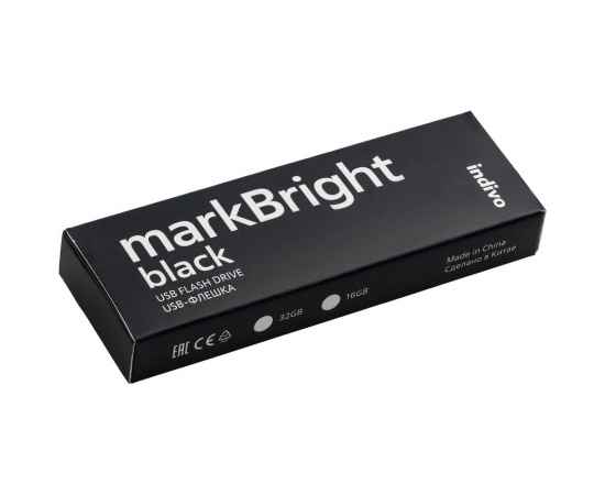 Флешка markBright Black с синей подсветкой, 32 Гб, Цвет: синий, изображение 8