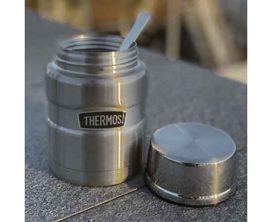Термос для еды Thermos SK3000, серебристый, Цвет: серебристый, Объем: 400, изображение 4