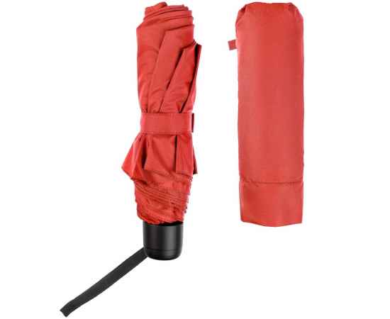 Зонт складной Hit Mini, ver.2, красный, Цвет: красный, изображение 4