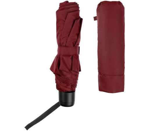 Зонт складной Hit Mini, ver.2, бордовый, Цвет: бордовый, бордо, изображение 4