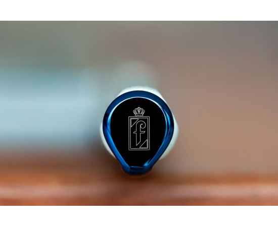 Ручка шариковая PF One, серебристая с синим, Цвет: синий, серебристый, Размер: длина 14 см, изображение 5