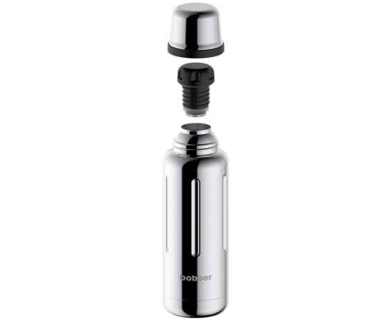 Термос Flask 470, вакуумный, стальной зеркальный, Цвет: стальной, Объем: 50, Размер: диаметр дна 7, изображение 3