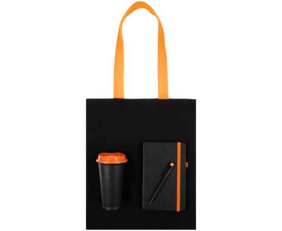 Набор Velours Bag, черный с оранжевым, Цвет: черный, оранжевый, изображение 2