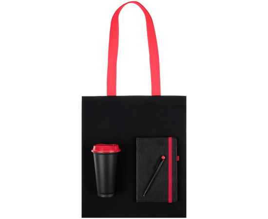 Набор Velours Bag, черный с красным, Цвет: черный, красный, изображение 2