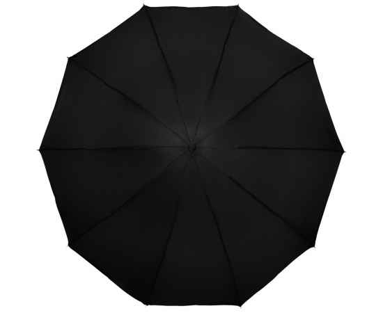 Зонт наоборот складной Stardome, черный с серебристым, Цвет: черный, изображение 2