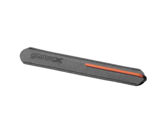Шариковая ручка GrafeeX в чехле, черная с оранжевым, Цвет: черный, оранжевый, изображение 3