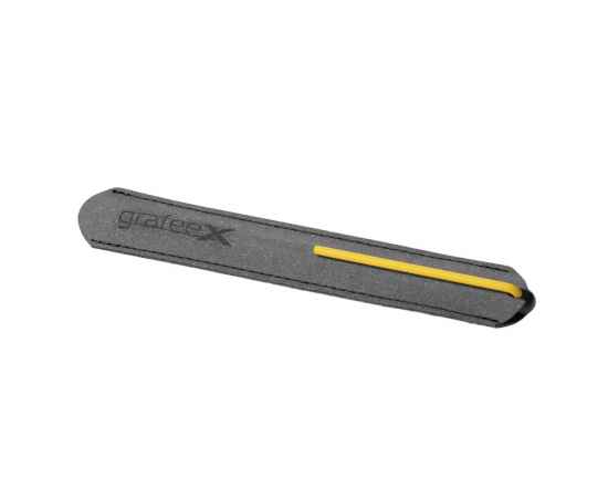 Шариковая ручка GrafeeX в чехле, черная с желтым, Цвет: черный, желтый, изображение 2