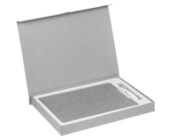 Коробка Roomy с ложементом под ежедневник ф.А4 и ручку, серая, Цвет: серый, изображение 3