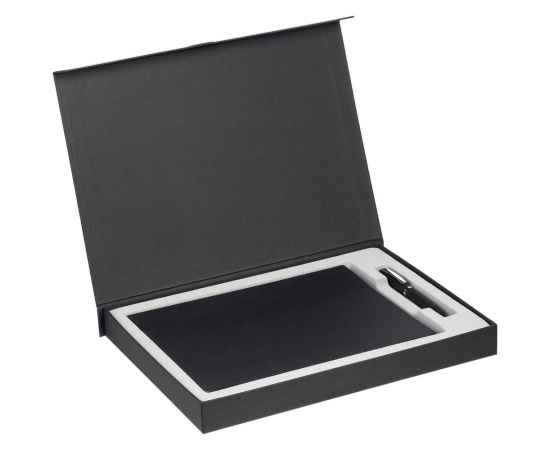 Коробка Roomy с ложементом под ежедневник ф.А4 и ручку, черная, Цвет: черный, изображение 3