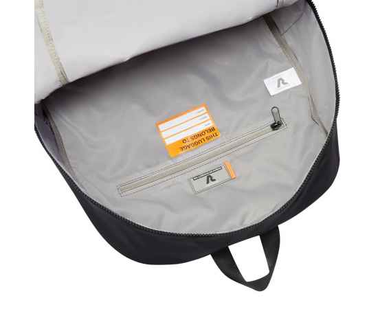 Складной рюкзак Compact Neon, черный с оранжевым, Цвет: черный, оранжевый, Объем: 23, изображение 4