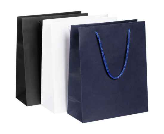 Пакет бумажный Vid M, синий, Цвет: синий, изображение 3