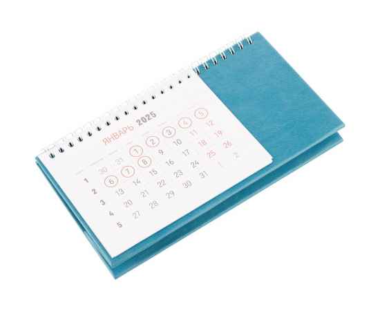 Календарь настольный Brand, голубой, изображение 3