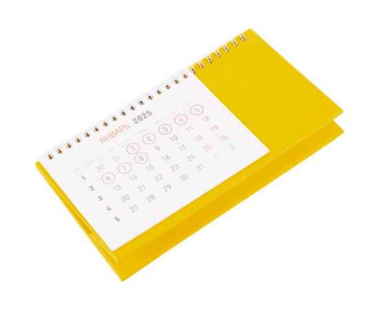 Календарь настольный Brand, желтый, изображение 3