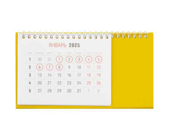 Календарь настольный Brand, желтый, изображение 2