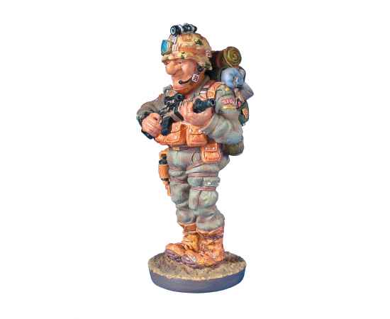 Скульптура 'Военный', камуфляж, Цвет: камуфляж