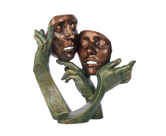 Скульптура 'Дуэт', бронзовый, Цвет: бронзовый