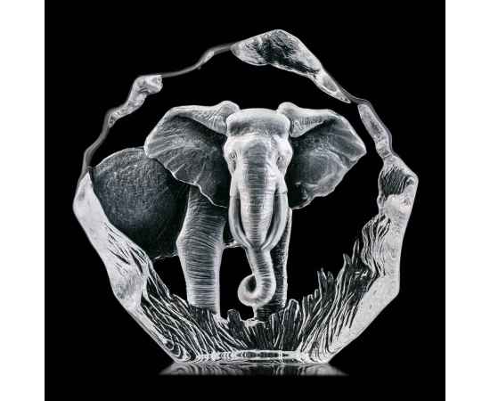 Скульптура 'Слон', прозрачный, Цвет: прозрачный