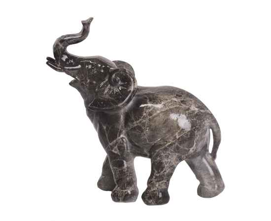 Скульптура 'Слон', черный с серым, Цвет: черный с серым