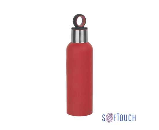 Термобутылка 'Силуэт' 500 мл, покрытие soft touch, красный, Цвет: красный
