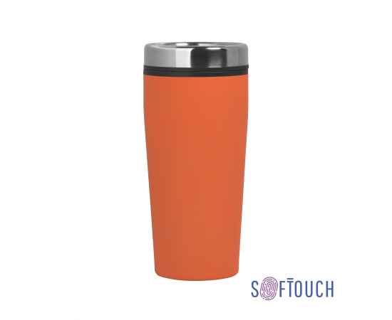 Термостакан 'Европа' 500 мл, покрытие soft touch, оранжевый, Цвет: оранжевый