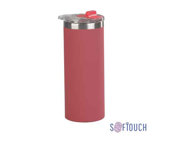 Термостакан 'Хилтон' 480 мл, покрытие soft touch, красный, Цвет: красный