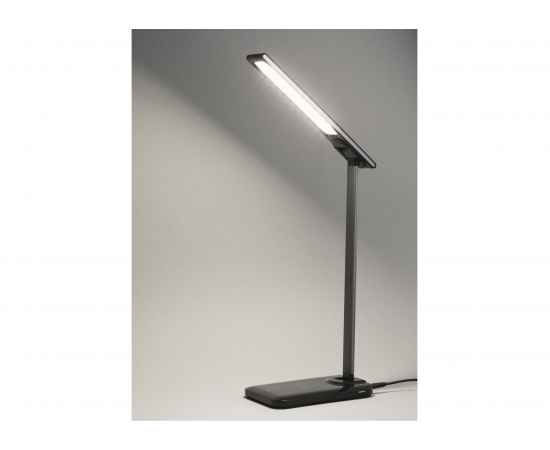 Лампа с беспроводным зарядным устройством 'High Light', черный, Цвет: черный