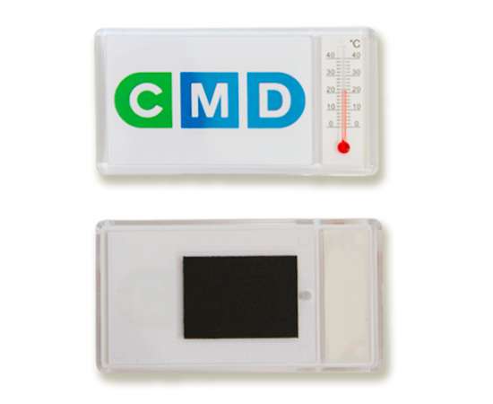 Магнит акриловый с термометром с логотипом компании