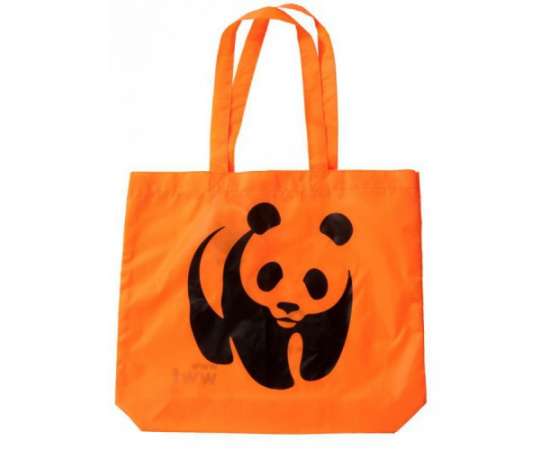Эко-сумки из переработанного пластика с логотипом компании