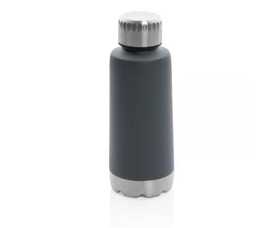 Герметичная вакуумная бутылка Trend, 350 мл, Серый, Цвет: серый, Размер: Длина 7 см., ширина 7 см., высота 19,2 см., диаметр 7 см.
