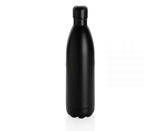 Вакуумная бутылка из нержавеющей стали, 1 л, Черный, Цвет: черный, Размер: Длина 32,8 см., ширина 8,9 см., высота 32,8 см., диаметр 8,9 см.