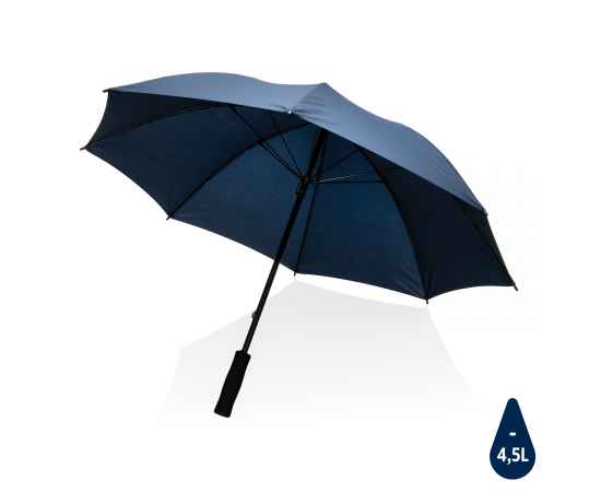 Зонт-антишторм Impact из RPET AWARE™, d103 см, Синий, Цвет: темно-синий, Размер: , высота 81 см., диаметр 103 см.