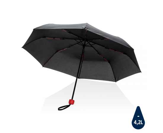 Компактный плотный зонт Impact из RPET AWARE™, d97 см, Красный, Цвет: красный, Размер: , высота 56,5 см., диаметр 97 см.