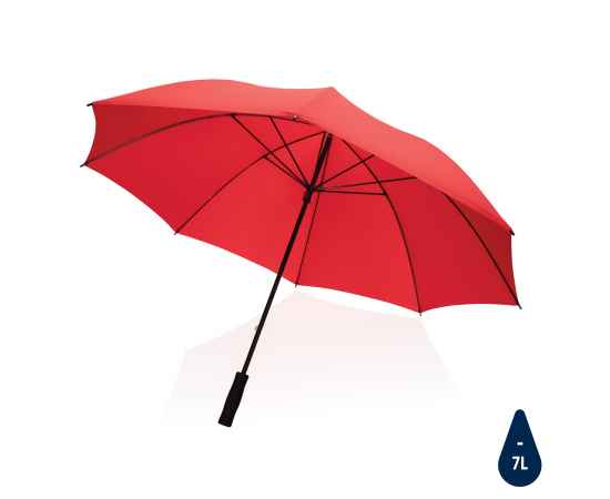 Зонт-антишторм Impact из RPET AWARE™, d130 см, Красный, Цвет: красный, Размер: , высота 97 см., диаметр 130 см.