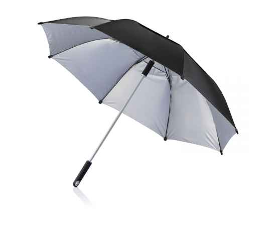 Зонт-трость антишторм Hurricane, d120 см, Черный, Цвет: черный, Размер: , высота 96 см., диаметр 120 см.