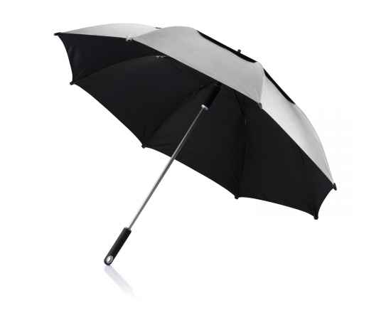 Зонт-трость антишторм Hurricane, d120 см, Серый, Цвет: серый, Размер: , высота 96 см., диаметр 120 см.