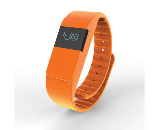 Фитнес-браслет Keep Fit, оранжевый, оранжевый, Цвет: оранжевый, Размер: Длина 26,5 см., ширина 2 см., высота 1 см.