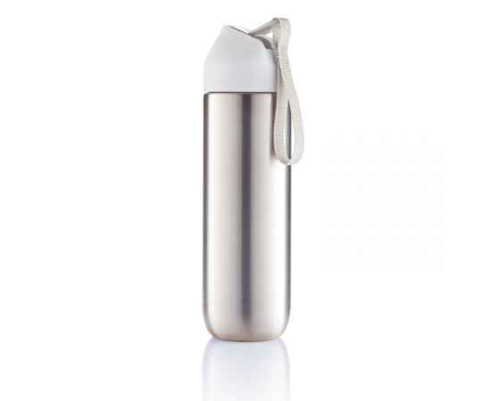 Металлическая бутылка для воды Neva, 500 мм, Белый, Цвет: белый, серый, Размер: , высота 22,2 см., диаметр 6,2 см.